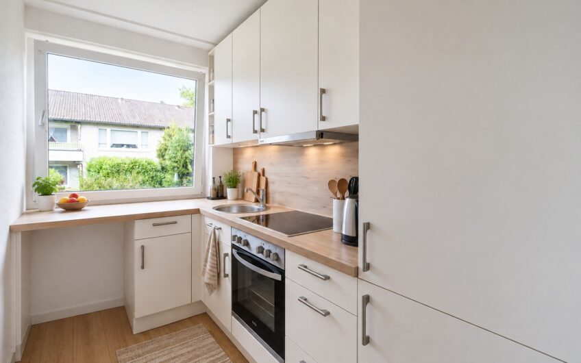 VERKAUF – 2-Zimmer-Wohnung mit sonniger Terrasse und TG-Stellplatz in Hamburg-Sasel